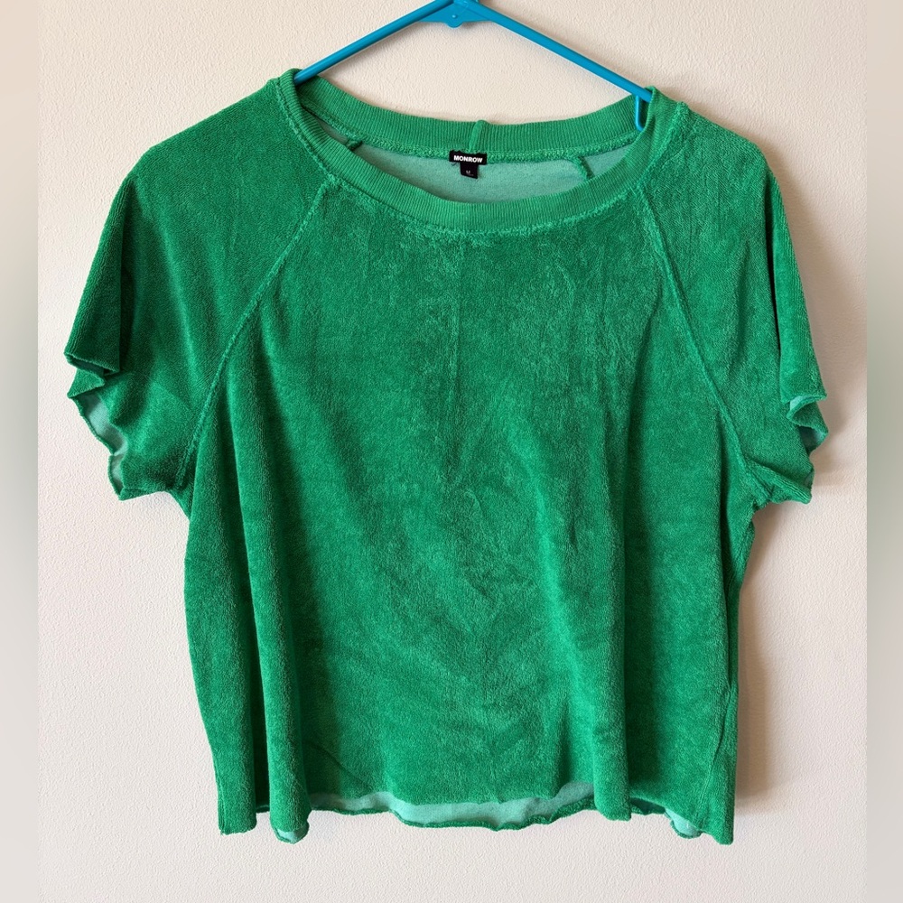 Monrow Vibrant Green Short Sleeve Tee